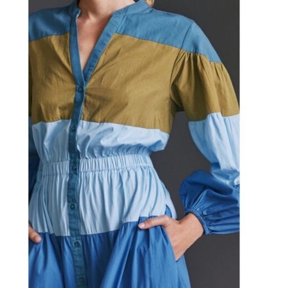 Anthropologie Forever That Girl Tiered Block Maxi Dress - Picture 4 of 15